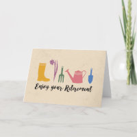 CONGRATULATIONS ON YOUR RETIREMENT | GARDENING CARD