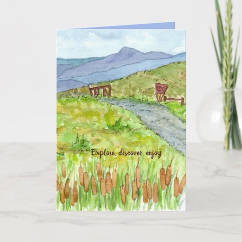 Congratulations on your retirement hiking trail