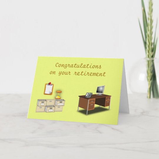 Congratulations on your retirement Office retire Card | Zazzle.com