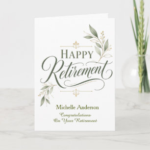 Congratulations On Your Retirement Personalized Card