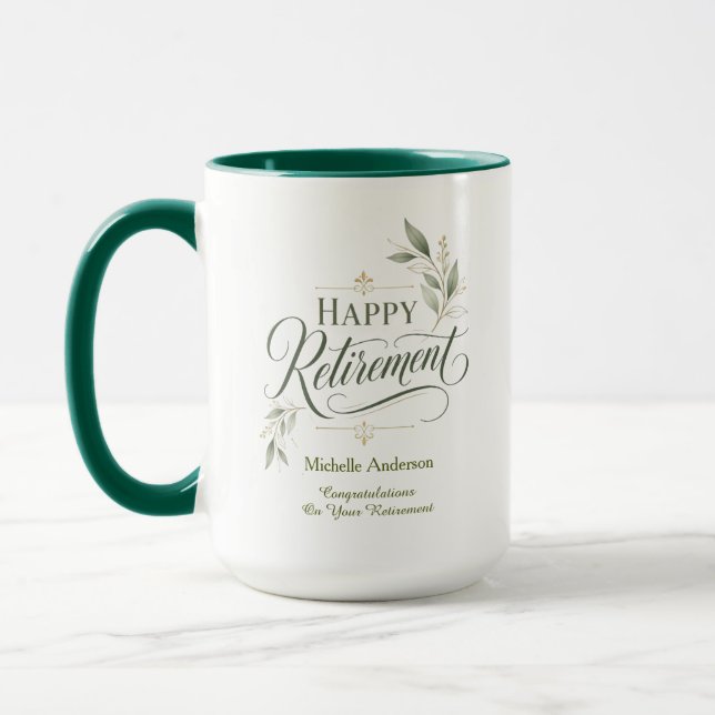 Congratulations On Your Retirement Personalized  Mug (Left)