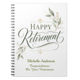 Congratulations On Your Retirement Personalized Notebook