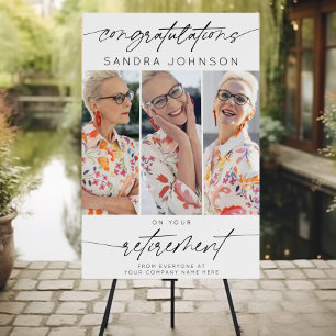 Congratulations On Your Retirement Photo Collage Foam Board