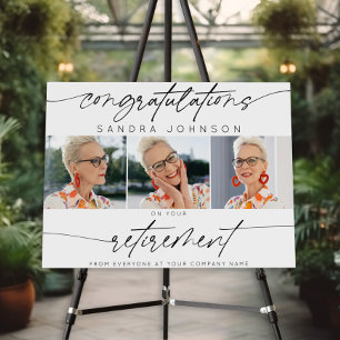 Congratulations On Your Retirement Photo Collage Foam Board