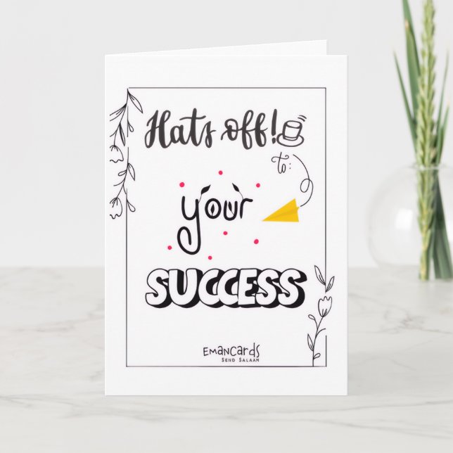 Congratulations on Your Success Card (Front)