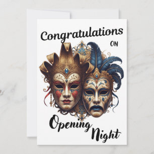 Congratulations on Your Theater Opening Night Thank You Card