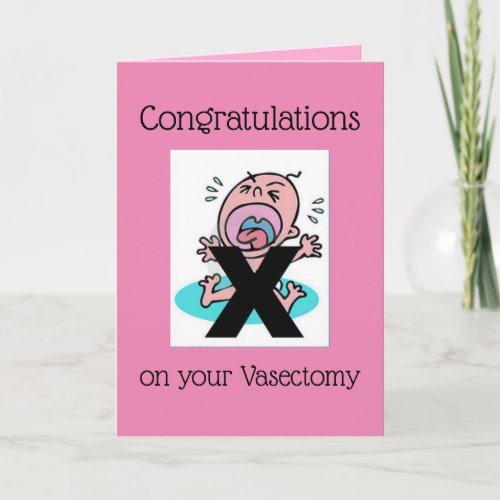 Congratulations on your Vasectomy _ Funny Card
