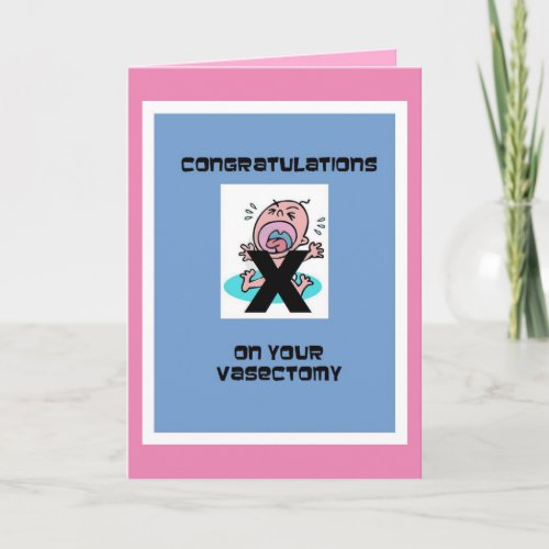 Congratulations on your Vasectomy _ Funny Holiday Card