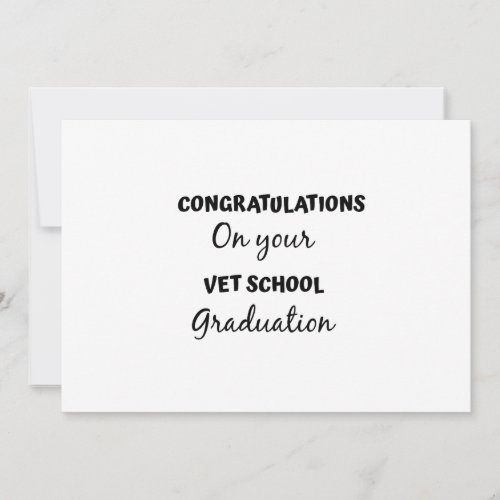 congratulations on your vet school graduation invitation