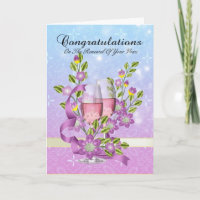 congratulations on your vow renewal with flowers
