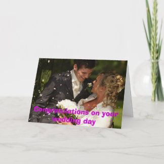 Congratulations on your weddin... card