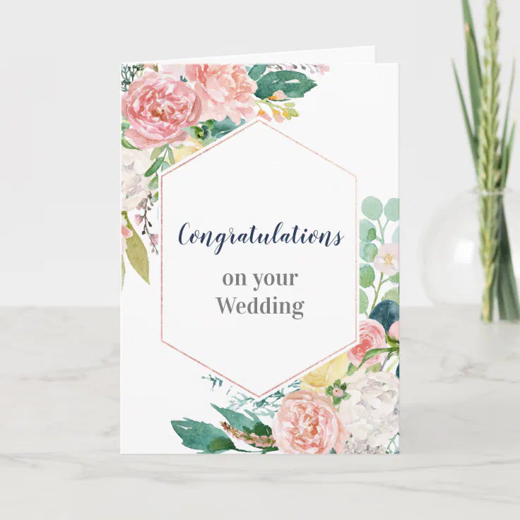 congratulations on your wedding card