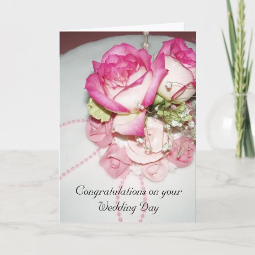 Congratulations on your Wedding Card