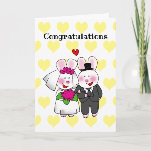 congratulations on your wedding card