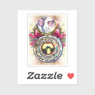 Congratulations on your wedding Custom-Cut Sticker