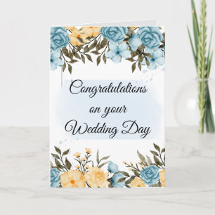 Congratulations on Your Wedding Day Card