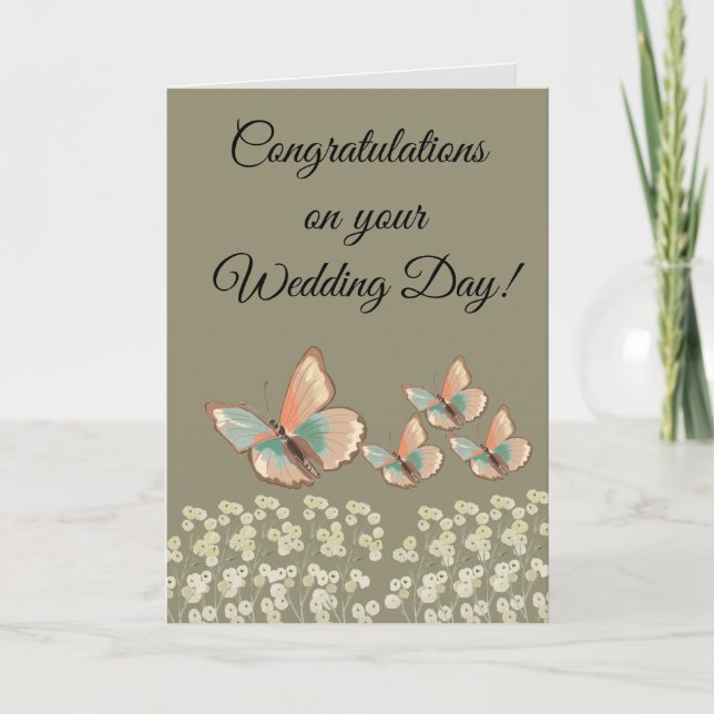 Congratulations on Your Wedding Day Card (Front)
