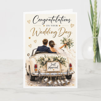 Congratulations on your wedding day card
