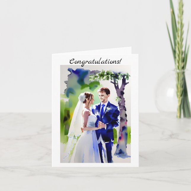 Congratulations on your Wedding Day Card (Front)