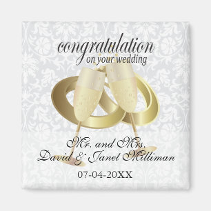 Congratulations on Your Wedding Day Magnet