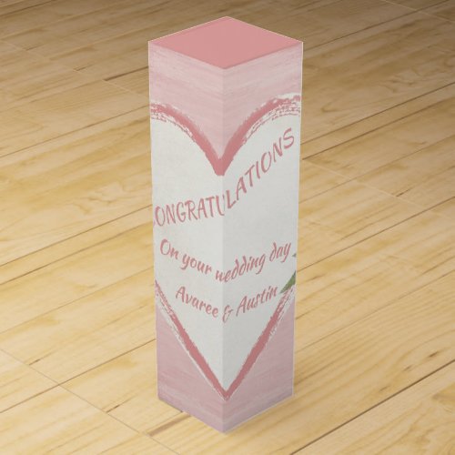 Congratulations On Your Wedding Day Wine Box