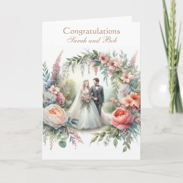 Congratulations on Your Wedding Greeting Card (Front)