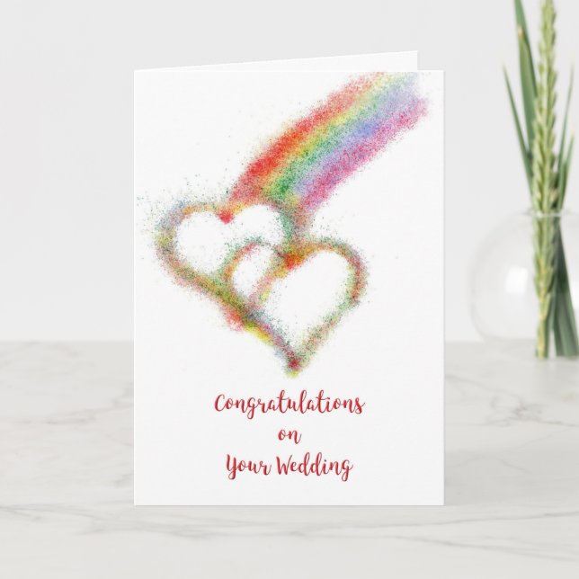Congratulations on Your Wedding Lesbian or Gay  Card (Front)