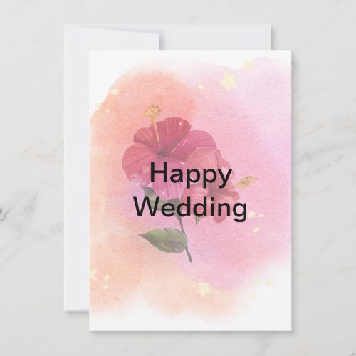 Congratulations on your wedding Wishing you a lif Invitation