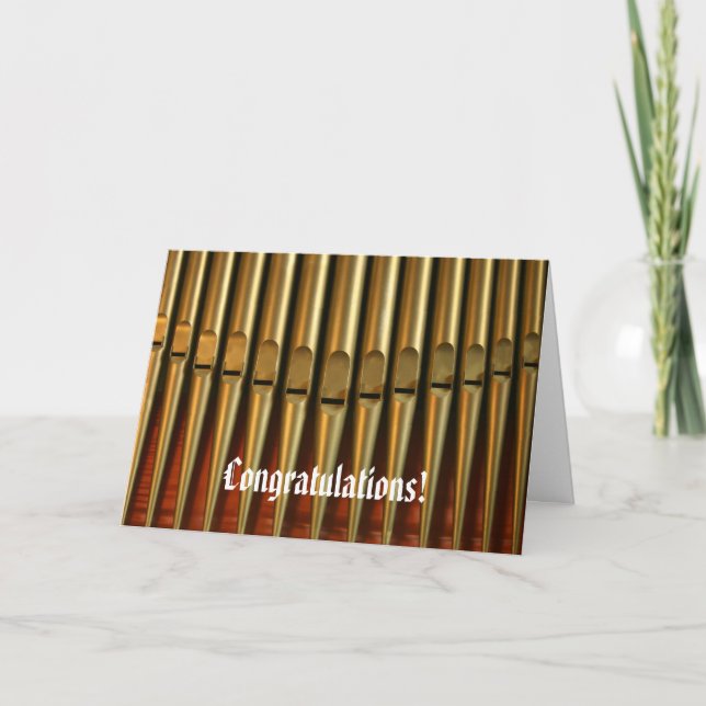 Congratulations organ card (Front)