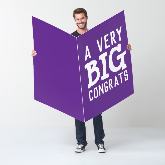  CONGRATULATIONS OVERSIZED BIG CUSTOM GREETING CARD (In Situ)