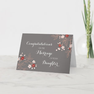 Congratulations Parents of the Bride Vintage Card