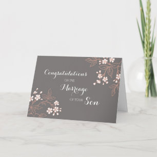 Congratulations Parents of the Groom Vintage Card