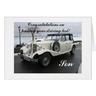 Congratulations passing your driving test son cards