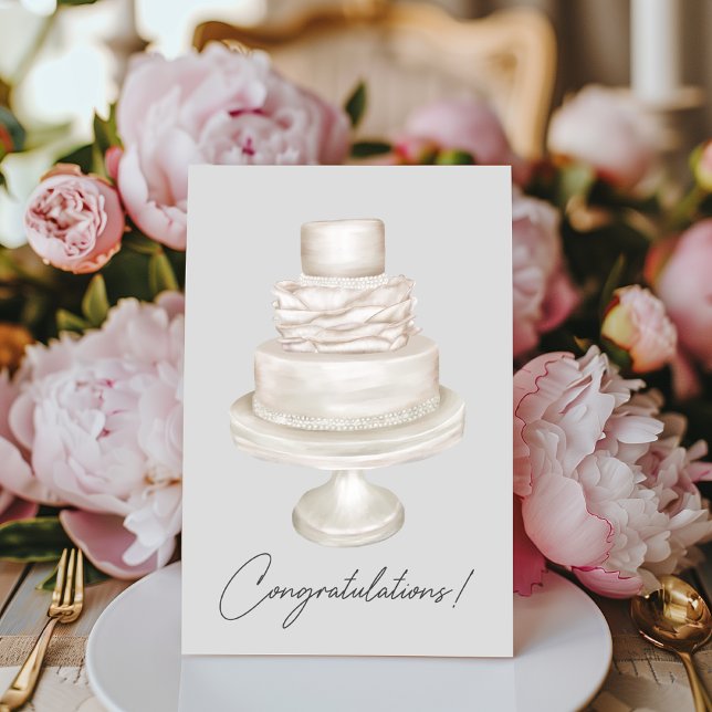 Congratulations Pearl Wedding Cake Card (Creator Uploaded)