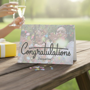 Congratulations Personalized Card