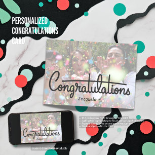 Congratulations Personalized Card