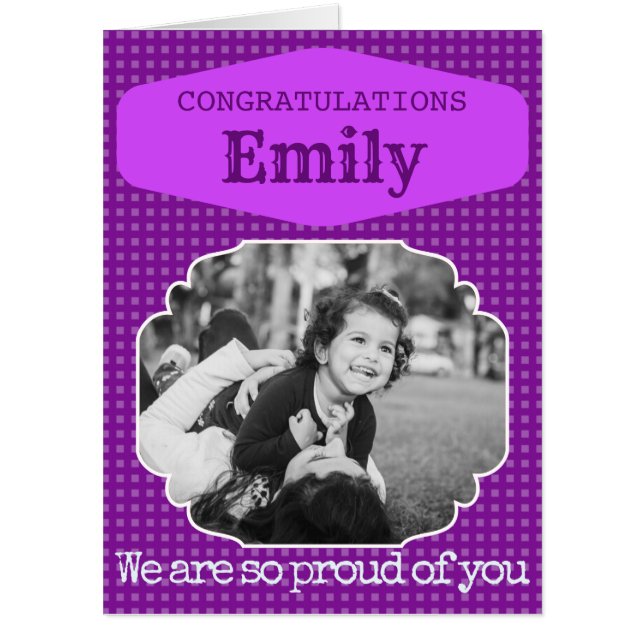 Congratulations Personalized Graduation Card (Front)