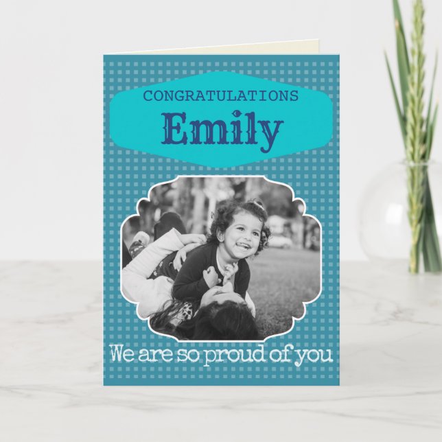 Congratulations Personalized Graduation Card (Front)