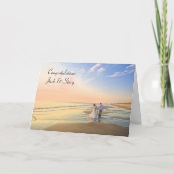 Congratulations Personalized Wedding Card by Magical_Maddness at Zazzle