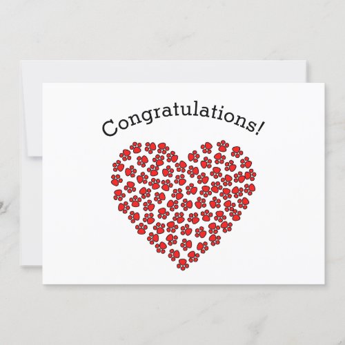 Congratulations Pet Greeting Card