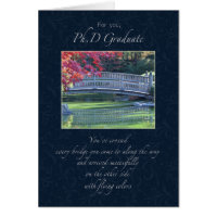 Congratulations Phd Graduate Card