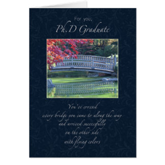 Congratulations Phd Graduate Card