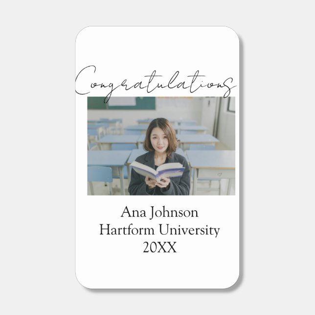 Congratulations photo graduate name university yea matchboxes (Front)