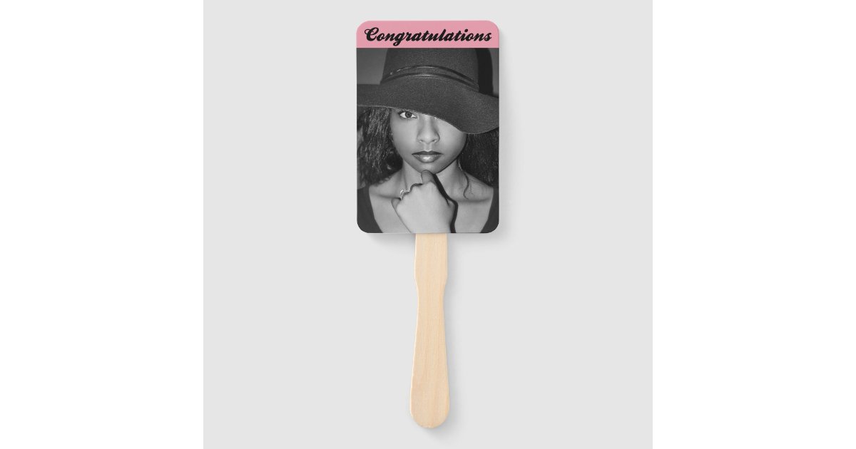 Congratulations Photo Image Graduation Party Hand Fan | Zazzle