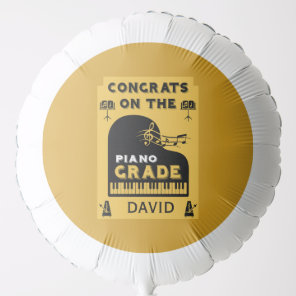 Congratulations Piano Music Exam Balloon