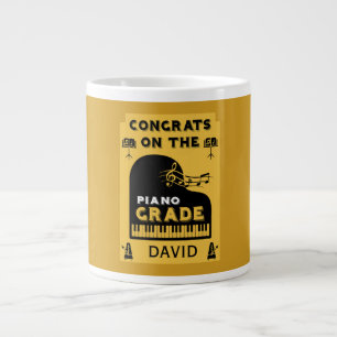 Congratulations Piano Music Exam Giant Coffee Mug