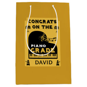 Congratulations Piano Music Exam Medium Gift Bag