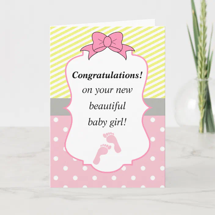 * New Baby Granddaughter Card 