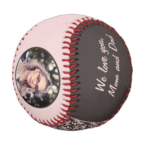 Congratulations Pink Ornaments Graduation Photo  Baseball