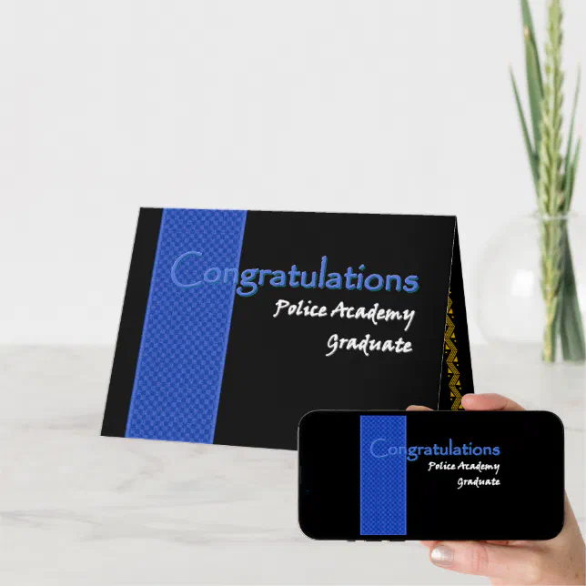 CONGRATULATIONS Police Academy Graduate Card | Zazzle